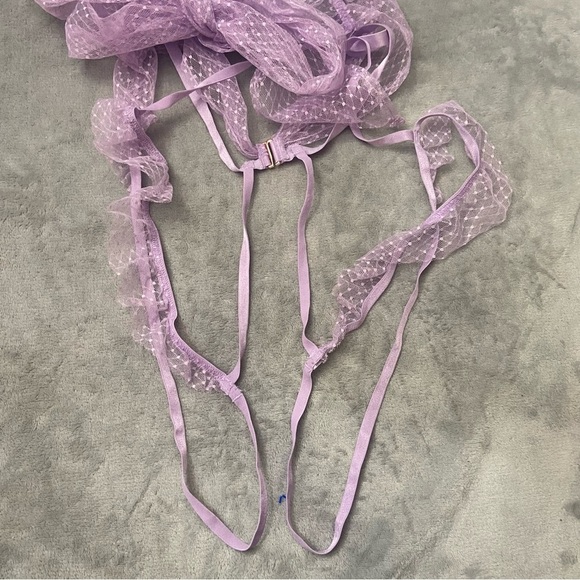 New! Victoria’s Secret Very Sexy Bow Open-Cup Crotchless Playsuit 4183 - Picture 7 of 8